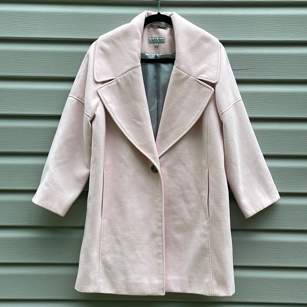 Calvin Klein Premium Blush Cocoon Coat